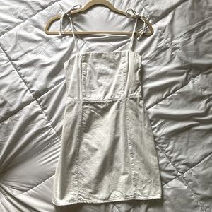 Mini white Zara dress! Perfect for summer.